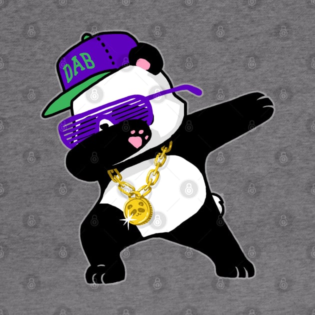 Dabbing Panda Funny Shirt Dab Hip Hop by vo_maria